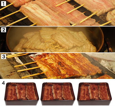ご注文から美味しいうなぎが焼き上がるまで